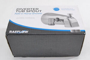 Tub Spout with Diverter Chrome, Fits Threaded 1/2" or 3/4" IPS, Bathtub Faucet w